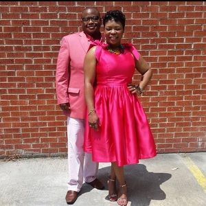 Bow Detail Skater Dress